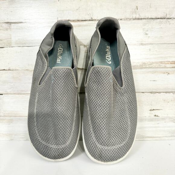 Olukai Men\'s Nohea Pae Slip On Shoes Fog‎ Gray Boating Outdoors Size 8 main image 4